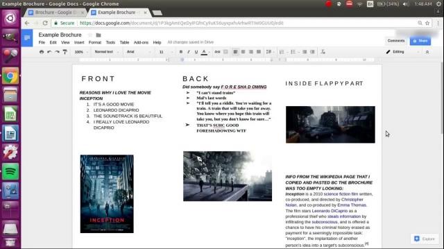 How To create Brochure on Google Docs